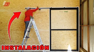 🚪 Así INSTALAMOS la Puerta CORREDIZA ➡️  Instalaciones [upl. by Nosyarg648]