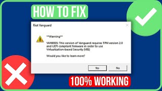 VAN9005 VALORANT WINDOWS 1011 ERROR FIX Tutorial  Fix Valorant Van 9005 Error [upl. by Irtimed]