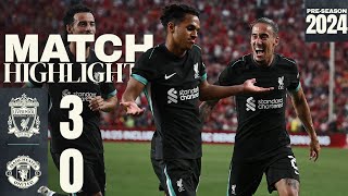 HIGHLIGHTS Liverpool 30 Manchester United  Sellout crowd for USA Tour win [upl. by Augustina409]