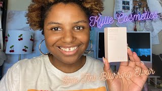 NEW  Kylie Cosmetics Kylie Skin Tint Blurring Elixir 8W On Brown Skin [upl. by Anairuy]