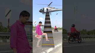 I go to market by helicopter 😀😀  Funny vfx magic video helicopter funny vfx [upl. by Anirahs113]