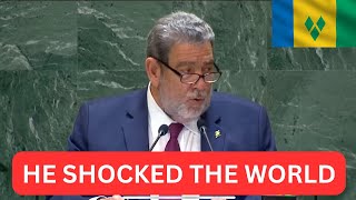 St Vincent And The Grenadines Prime Minister Ralph Gonsalves Shock The World With UN Speech [upl. by Ellerol]