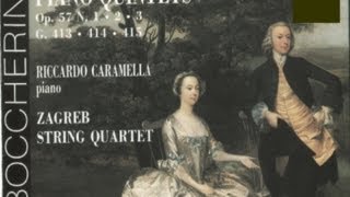 BOCCHERINI  Piano Quintet Op57 N3 G415 in E Minor  Riccardo Caramella amp Zagreb Quartet [upl. by Ahseim]