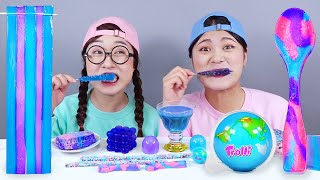 Galáxia Planeta Gumoso Macarrão de gelatina Mukbang DONA [upl. by Aterg175]