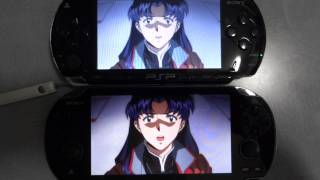 PS VITA vs PSP （EVANGELION THE MOVIE） [upl. by Gideon]