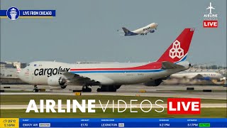 🔴LIVE Chicago OHare Airport ORD Airport Plane Spotting  LIVE Plane Spotting [upl. by Ajet956]