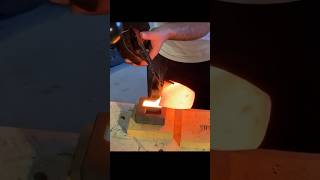 Melting gold nuggets to make a 5 Ounce Gold Bar [upl. by Hanauq]