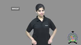 quotWearquot  Indian Sign Language ISL Tutorial  How to Sign [upl. by Westphal419]