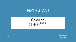 Calculer 1i2024 [upl. by Audwen]