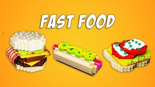 LEGO StopMotion Cooking 🍗🍟🍕 [upl. by Adlee]