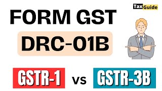 GST DRC01B  Intimation in FORM DRC01B  Difference in GSTR1 amp GSTR 3B  Rule 88C  DRC01B Notice [upl. by Nylac972]