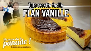 Recette facile de FLAN VANILLE Flan Pâtissier Flan Parisien [upl. by Junina]