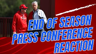 End of 2024 season press conference reaction I JT Realmutos Future I Andy Painter Arizona Update [upl. by Rotberg]