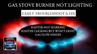 How To FIX A GAS Stove BURNER That WONquotT Light TROUBLESHOT amp FIX 👍 [upl. by Newol504]