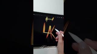 How to Make an Easy Logo logo logodesign logoscalligraphy namelogo shorts [upl. by Boarer]