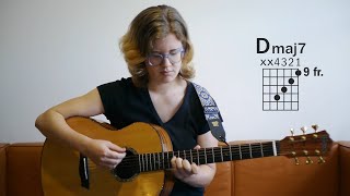 Learn 6 Ways to Play D Major 7  Acoustic Guitars Chord by Chord [upl. by Eivol]