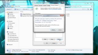 How to Recover a Deleted File or Restore a File that was Overwritten [upl. by Abebi147]