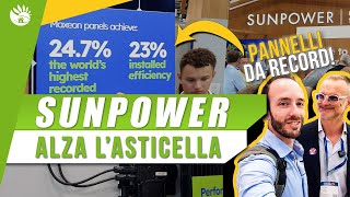 SUNPOWER arriva la BATTERIA per FOTOVOLTAICO  focus stand interSolar23 [upl. by Pollerd402]