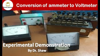 Conversion of ammeter into Voltmeter  ammeter to voltmeter conversion experiment [upl. by Lyontine]