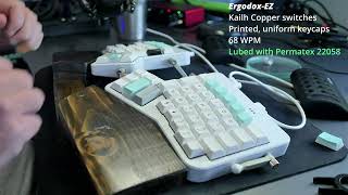 Ergodox EZ Kalih Copper 95 WPM [upl. by Inar]