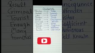 10 common synonyms in englishshorts trending youtubeshorts viralenglish education [upl. by Aara]