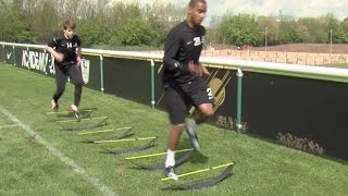 How to improve your speed stamina and strength  Soccer training drill  Nike Academy [upl. by Lucania]