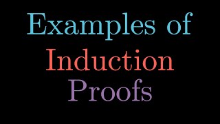 Examples of Proof by Induction  How to do Mathematical Proofs PART 9 [upl. by Suilmann607]