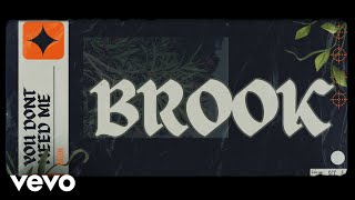 Brook  You Dont Need Me Lyric Video [upl. by Notyalc]