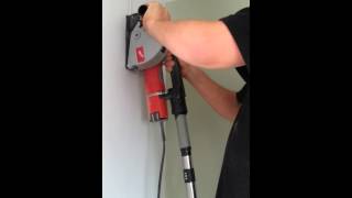 Cutting a chase using a Milwaukee wall chaser WCE 30 [upl. by Leif538]