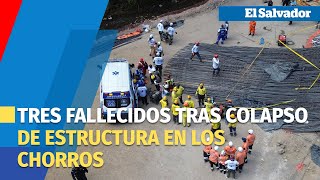 Fallecen tres trabajadores tras colapsar estructura de hierro en Los Chorros [upl. by Adnael]