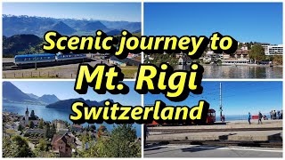 Scenic journey to Mt Rigi Switzerland using the Swiss Travel Pass 🇨🇭 [upl. by Phillip]