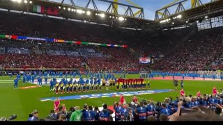 Italian fans euro 2024  italy national anthem euro 2024  Albania vs italy [upl. by Palua]