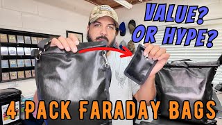 EMP Apocalypse Prep 4 Pack Faraday Bags Review  Shield Your Tech Now [upl. by Olegna364]