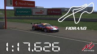 Assetto Corsa  2017 AF Corse Ferrari 488 GTE  Pista di Fiorano  117626 [upl. by Eema671]