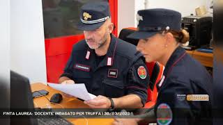 FINTA LAUREA DOCENTE INDAGATO PER TRUFFA  30032023 [upl. by Hicks166]