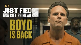 Boyd Crowder’s Return  Scene  Justified City Primeval  FX [upl. by Aicile]