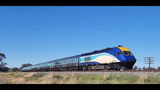 Sydney to Melbourne XPT at Marinna NSW Australia [upl. by Batory]