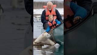 A Heartwarming Tale Bear Cub Rescued from a Tangled Net in an Arctic Landfill polarbear animals [upl. by Gayelord23]