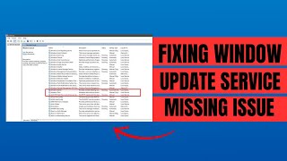 How To Fix Windows Update Service Missing Issue  Quick amp Easy Tutorial [upl. by Charleen]