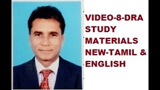 2760VIDEO8DRA STUDY MATERIALS NEWTAMIL amp ENGLISH [upl. by Trude29]