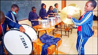 St scholastica School Eldoret Scouts band playing the Kenya National anthem and nimekupata Yesu [upl. by Koblick]