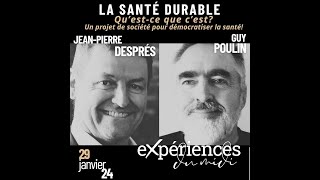 La santé durable un webinaire avec Guy Poulin et JeanPierre Després [upl. by Orat]