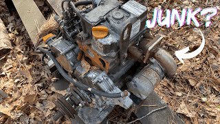 FREE YANMAR DIESEL ENGINE SAVED FROM THE SCRAP YARDWILL IT RUN [upl. by Moorefield]