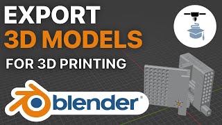 How to export 3D models in Blender for 3D Printing STLs [upl. by Llehcear]