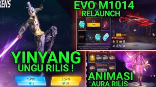 BOCORAN FF  EVENT TERBARU 2024 YINYANG UNGU RESMI RILIS  EVO SG M1014 SCORPION RELAUNCH ANIMASI [upl. by Elam448]