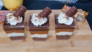 Twix Dessert Shots No Bake Mini Dessert Cups [upl. by Epotimet]