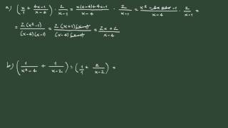 29 Operaciones combinadas con fracciones algebraicas [upl. by Ibbison816]