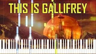 This is Gallifrey  Doctor Who Synthesia Piano Tutorial [upl. by Rentsch]