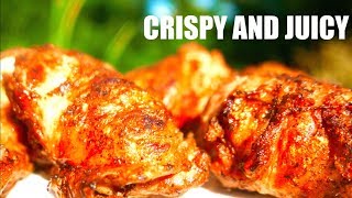 Poached and Grilled Chicken Thighs Recipe [upl. by Blunk]