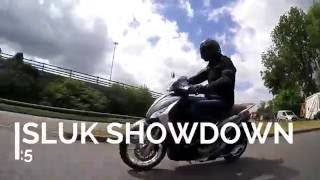 SLUK  Honda PCX 125 vs Piaggio Medley 125 scooter road test review [upl. by Kary]